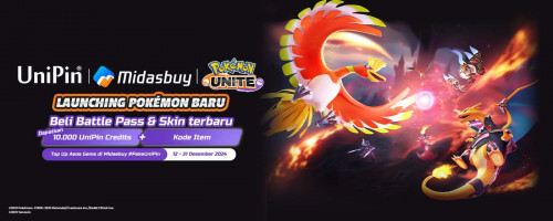 Beli Battle Pass & Dapatkan Pokémon Baru! Top Up Aeos Gems di Midasbuy #PakeUniPin & Raih 100.000 UniPin Credits + Kode Item